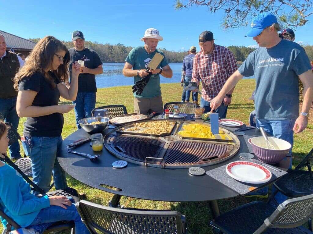 picnic table grill