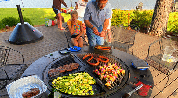picnic table grill